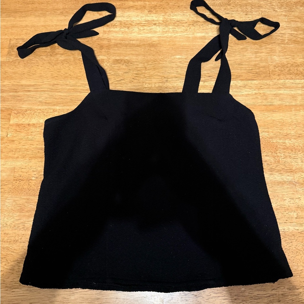 Old Navy Black Tie-Strap Tank Top